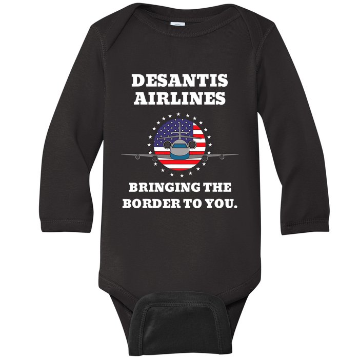 DeSantis Airlines Gift Baby Long Sleeve Bodysuit