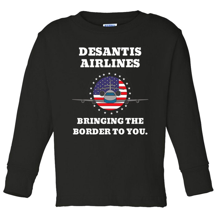 DeSantis Airlines Gift Toddler Long Sleeve Shirt