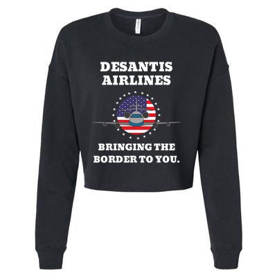 DeSantis Airlines Gift Cropped Pullover Crew