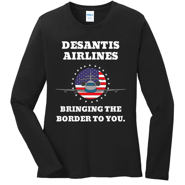 DeSantis Airlines Gift Ladies Long Sleeve Shirt