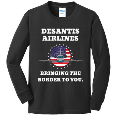 DeSantis Airlines Gift Kids Long Sleeve Shirt