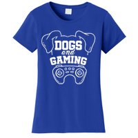 Dogs And Gaming Gamer Video Game Player Games Nerd Geek Gift Women's T-Shirt