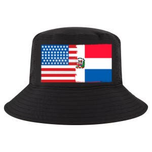 Dominican American Half Dominican Half America Flag Gift Cool Comfort Performance Bucket Hat