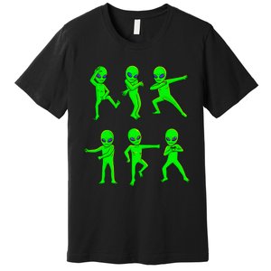 Dancing Aliens Halloween Green Alien Dance Premium T-Shirt