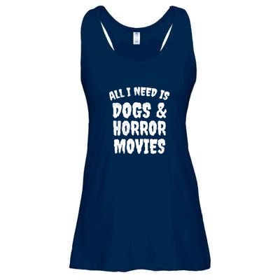 Dogs And Horror Movies Horror Fan Gift Ladies Essential Flowy Tank