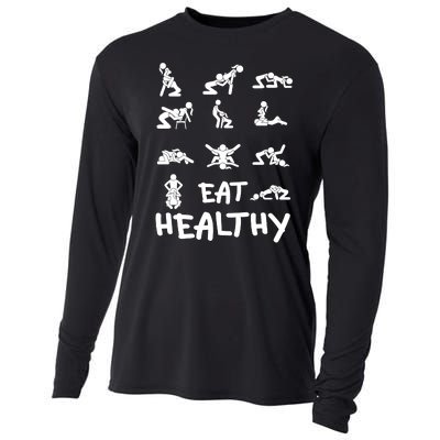 Dirty Adult Humor Saying Joke Cooling Performance Long Sleeve Crew