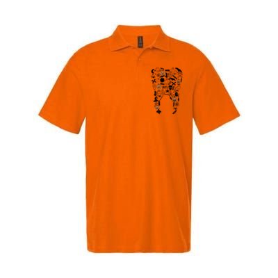 Dental Assistant Halloween Dentist Lover Pumpkin Ghost Spooky Softstyle Adult Sport Polo