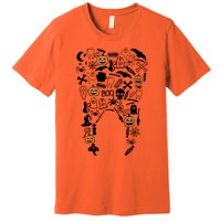 Dental Assistant Halloween Dentist Lover Pumpkin Ghost Spooky Premium T-Shirt