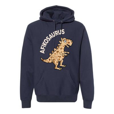 Dinosaur Afiko Hebrew Passover Jewish Funny Premium Hoodie