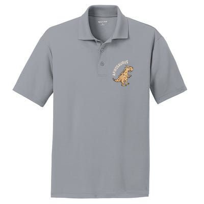 Dinosaur Afiko Hebrew Passover Jewish Funny PosiCharge RacerMesh Polo