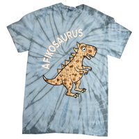 Dinosaur Afiko Hebrew Passover Jewish Funny Tie-Dye T-Shirt