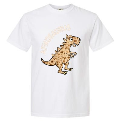 Dinosaur Afiko Hebrew Passover Jewish Funny Garment-Dyed Heavyweight T-Shirt