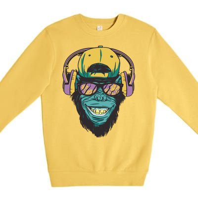 DJ Ape Headphones Premium Crewneck Sweatshirt