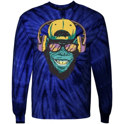 DJ Ape Headphones Tie-Dye Long Sleeve Shirt