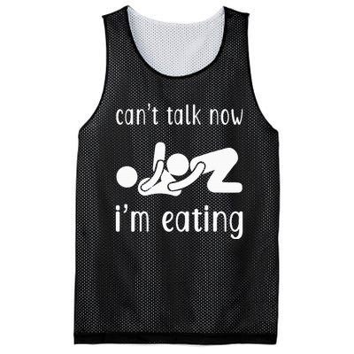 Dirty Adult Humor CanT Talk Now IM Eating Valentines Day Mesh Reversible Basketball Jersey Tank