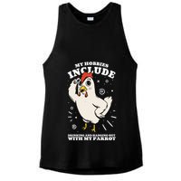 Drinking And Hanging Out With My Parrot Hobby Funny Ladies PosiCharge Tri-Blend Wicking Tank