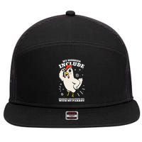 Drinking And Hanging Out With My Parrot Hobby Funny 7 Panel Mesh Trucker Snapback Hat