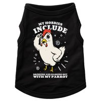 Drinking And Hanging Out With My Parrot Hobby Funny Doggie Tank