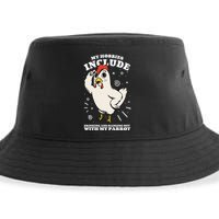 Drinking And Hanging Out With My Parrot Hobby Funny Sustainable Bucket Hat