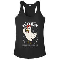 Drinking And Hanging Out With My Parrot Hobby Funny Ladies PosiCharge Competitor Racerback Tank