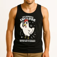 Drinking And Hanging Out With My Parrot Hobby Funny Tank Top