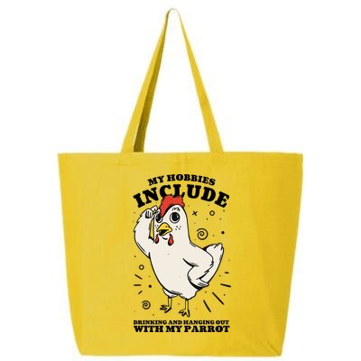 Drinking And Hanging Out With My Parrot Hobby Funny 25L Jumbo Tote