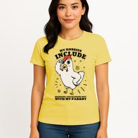 Drinking And Hanging Out With My Parrot Hobby Funny Womens T-Shirt