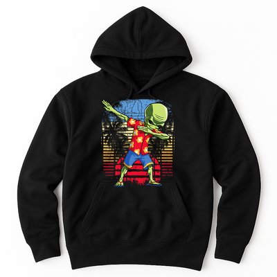 Dabbing Alien Hawaiian Ufo Hawaii Beach Surf Summer Hoodie