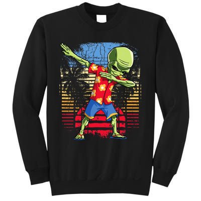 Dabbing Alien Hawaiian Ufo Hawaii Beach Surf Summer Sweatshirt