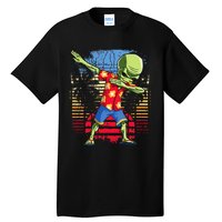 Dabbing Alien Hawaiian Ufo Hawaii Beach Surf Summer Tall T-Shirt