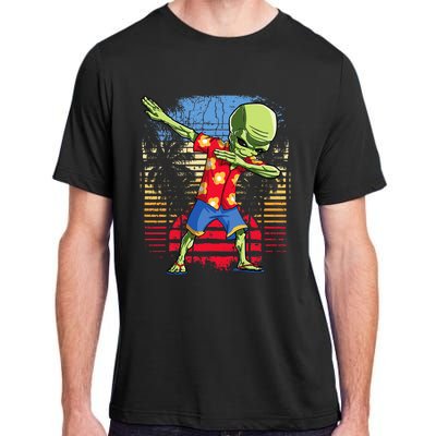 Dabbing Alien Hawaiian Ufo Hawaii Beach Surf Summer Adult ChromaSoft Performance T-Shirt