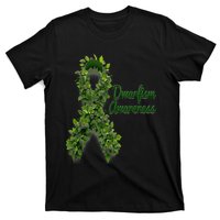 Dwarfism Awareness Hippie Flower Green Ribbon Support T-Shirt