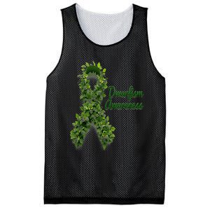 Dwarfism Awareness Hippie Flower Green Ribbon Support Mesh Reversible Basketball Jersey Tank