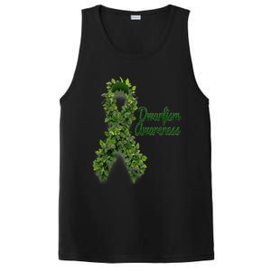 Dwarfism Awareness Hippie Flower Green Ribbon Support PosiCharge Competitor Tank