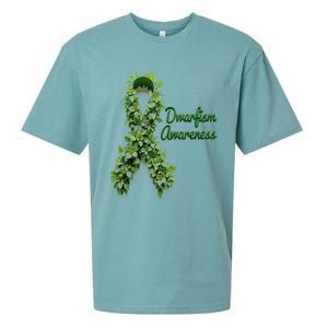 Dwarfism Awareness Hippie Flower Green Ribbon Support Sueded Cloud Jersey T-Shirt