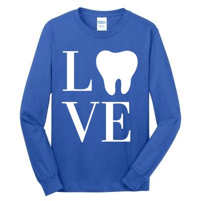 Dentist Assistant Hygienist Love Teeth Dental Gift Tall Long Sleeve T-Shirt