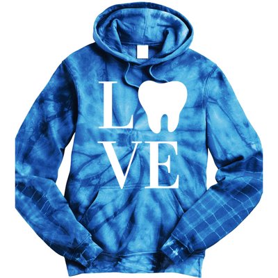 Dentist Assistant Hygienist Love Teeth Dental Gift Tie Dye Hoodie