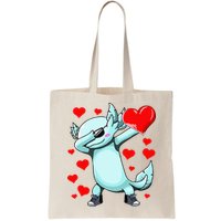 Dabbing Axolotl Heart funny Valentines Day Bag