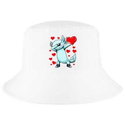 Dabbing Axolotl Heart funny Valentines Day Cool Comfort Performance Bucket Hat