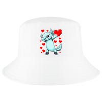 Dabbing Axolotl Heart funny Valentines Day Cool Comfort Performance Bucket Hat