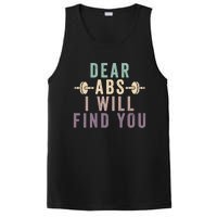 Dear Abs I Will Find You Funny Workout Cardio PosiCharge Competitor Tank