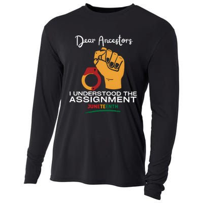 Dear Ancestors I Understood The Assignment Juneteenth Cooling Performance Long Sleeve Crew