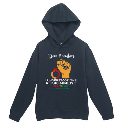 Dear Ancestors I Understood The Assignment Juneteenth Urban Pullover Hoodie