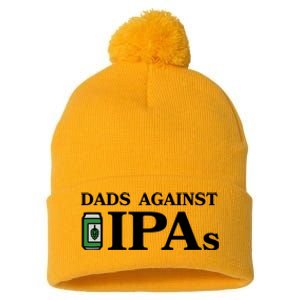 Dads Against Ipas Pom Pom 12in Knit Beanie