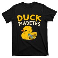 Diabetes Awareness I Duck Fiabetes I Cool Rubber Duck T-Shirt