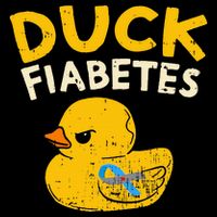 Diabetes Awareness I Duck Fiabetes I Cool Rubber Duck Impact Tech Backpack
