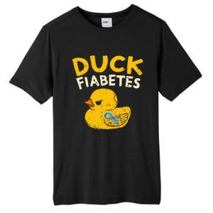 Diabetes Awareness I Duck Fiabetes I Cool Rubber Duck Tall Fusion ChromaSoft Performance T-Shirt