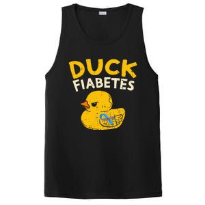 Diabetes Awareness I Duck Fiabetes I Cool Rubber Duck PosiCharge Competitor Tank