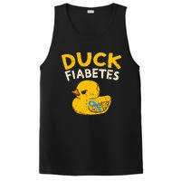 Diabetes Awareness I Duck Fiabetes I Cool Rubber Duck PosiCharge Competitor Tank