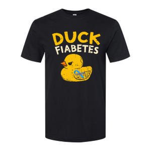 Diabetes Awareness I Duck Fiabetes I Cool Rubber Duck Softstyle CVC T-Shirt